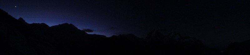 First light, Urus ascent, Cordillera Blanca Traverse, Peru 2015