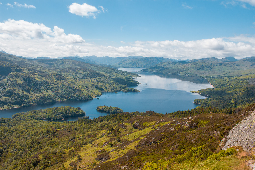 View over Loch Katrine from Ben A'an