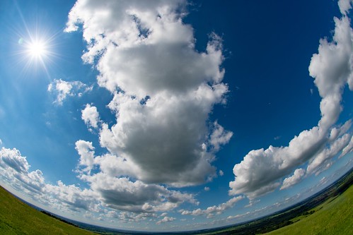uffington sun fisheye sky blue oxfordshie view clouds nikon d500
