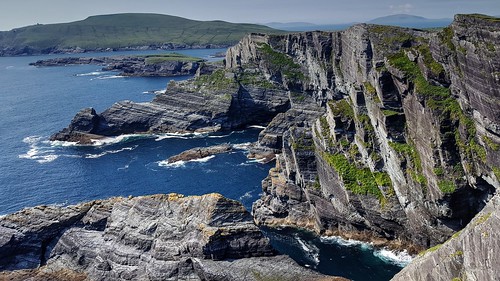acantilados cliffs costa shore coast mar sea rocas rocks condado de kerry county irlanda ireland