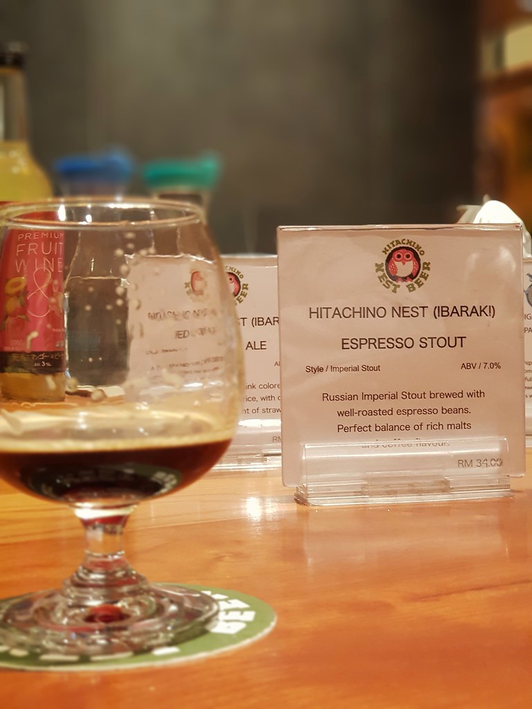 Expresso Stout (Hitachino Nest Ibaraki) 7% Style Imperial Stout  @ Takumi Craft Beer at KL Lot 10