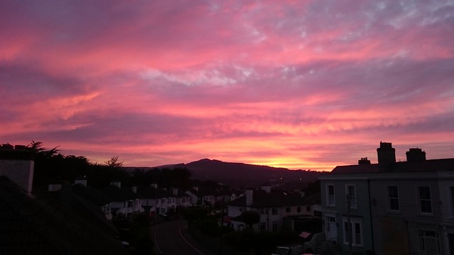 Today's sunset in Bray