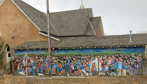 mural church smalltown sanluis colorado