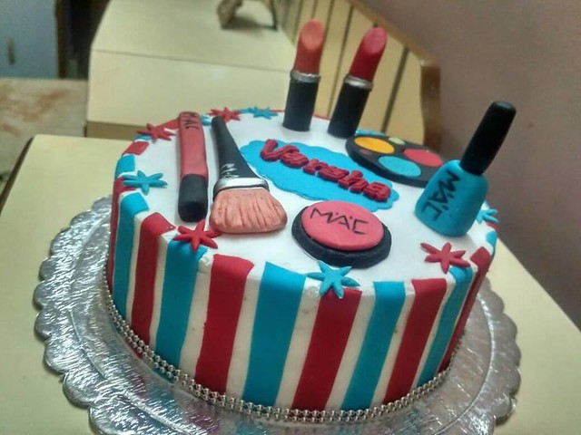 Makeup Theme Cake by Geetanjali Homemade Cakes