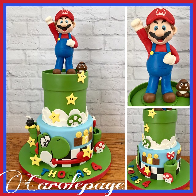 Super Mario Themed Cake by Caroline Lepage of Carolepage-Cake Design