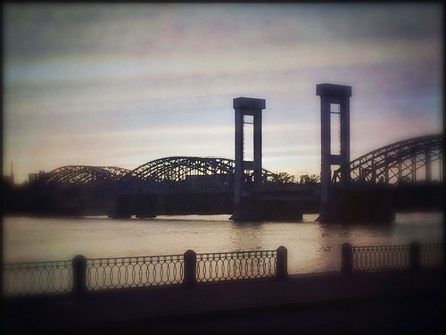 sunset nevariver peterthegreatbridge bridge stpetersburg russia