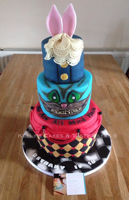 Alice in Wonderland Inspired Cake by Kelly's Cakes & Tasty Bakes