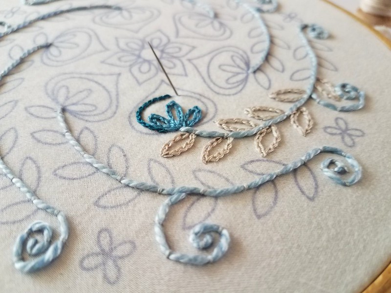 stitching for Mandalas to Embroider book review for Feeling Stitchy by floresita