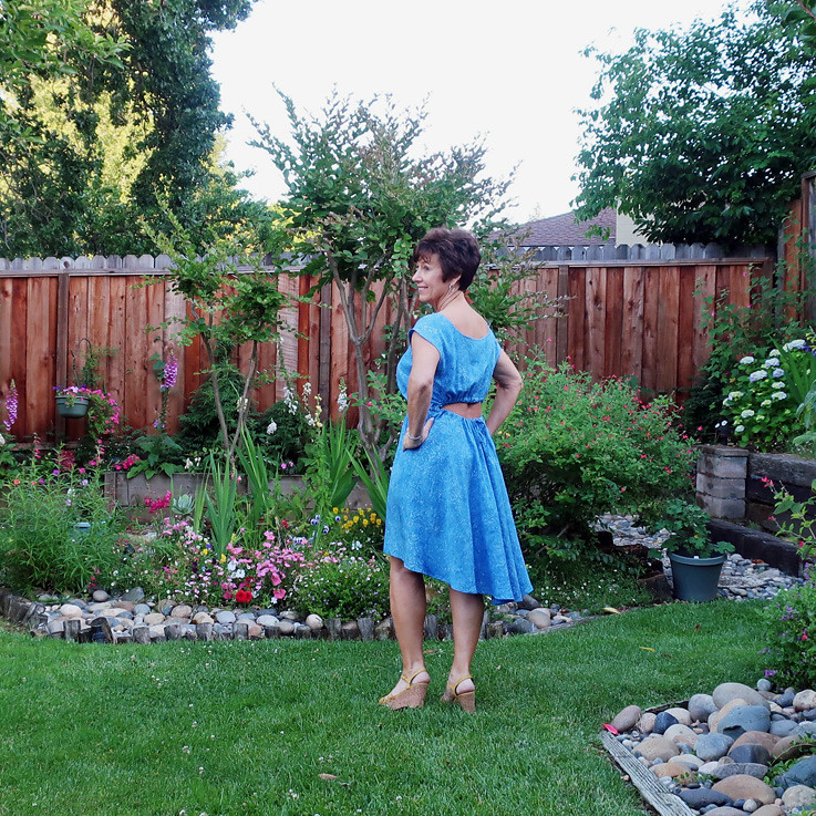 Green And White Striped Linen Summer Dress - Dream. Cut. Sew