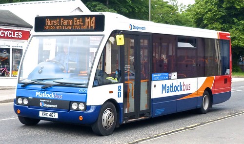 XRC487 (ex YN06 UGY) ‘Stagecoach Yorkshire’ No. 47325 ‘Matlockbus’. Optare Solo M850 /1 on Dennis Basford’s railsroadsrunways.blogspot.co.uk’