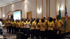 Choir singing in a local language