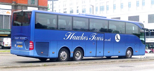 DH15 DEH ‘Hawkes Tours’ ‘Charlie Joshua’. Mercedes-Benz Tourismo /4 on Dennis Basford’s railsroadsrunways.blogspot.co.uk’