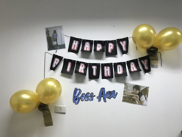 Happy Birthday office decor