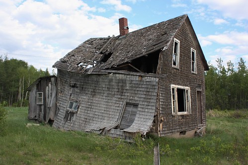 kingsmines chipman newbrunswick canada old abandoned collapsing house