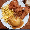 Broasted Chicken with corn and potatoes: Anna Mae's, Millbrook
