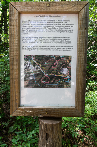 New trail sign