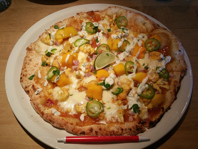 2018-May-30 Bombay Cauliflower 12" pizza