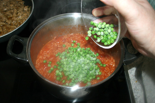 52 - Erbsen zum Reis geben / Add peas to rice