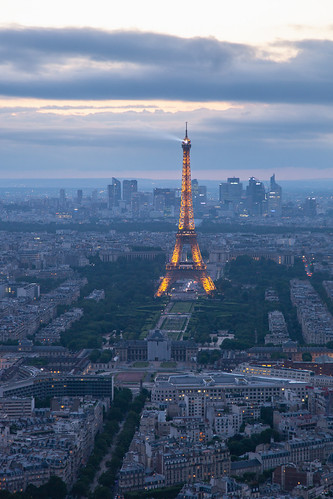 Tour Eiffel vue depuis la tour Montparnasse