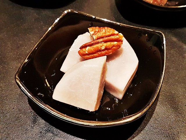 Yam Taro Cake With Almonds