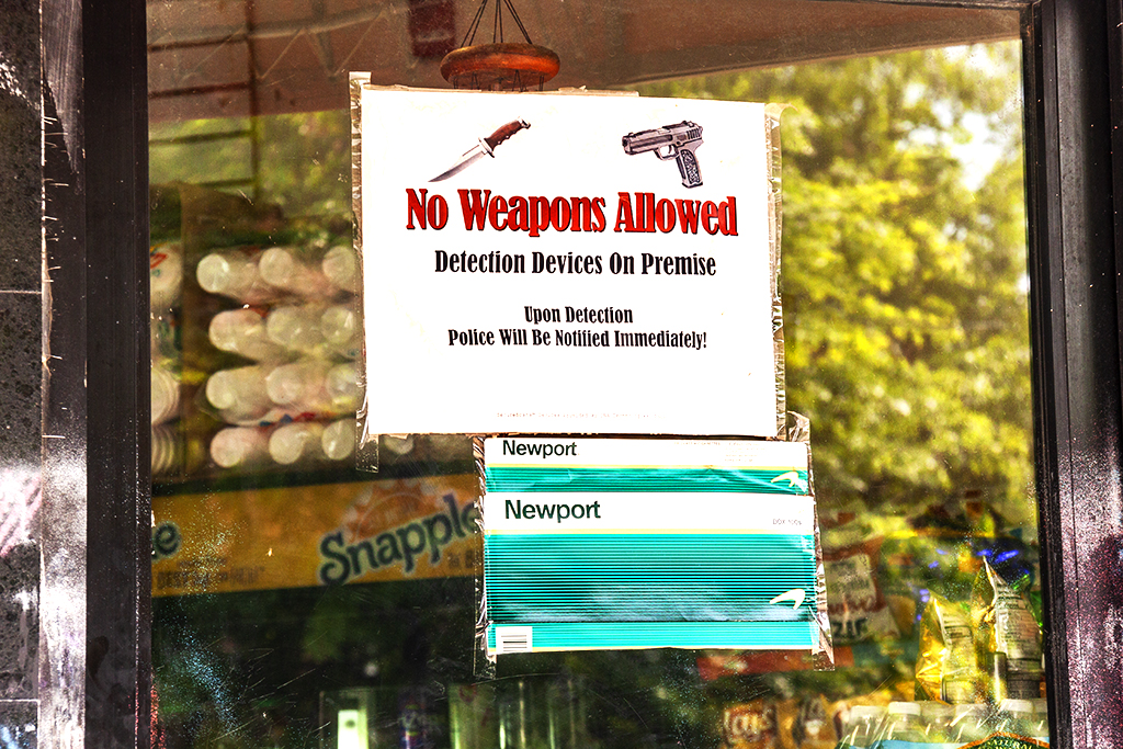 No Weapons Allowed--Spring Garden