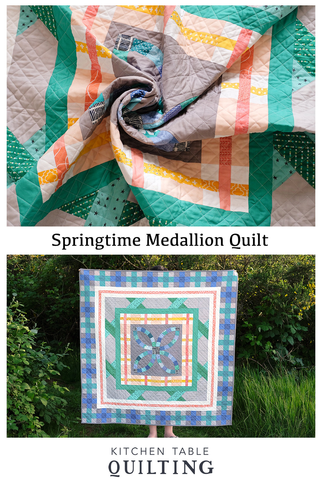 Springtime Medallion Quilt - Kitchen Table Quilting