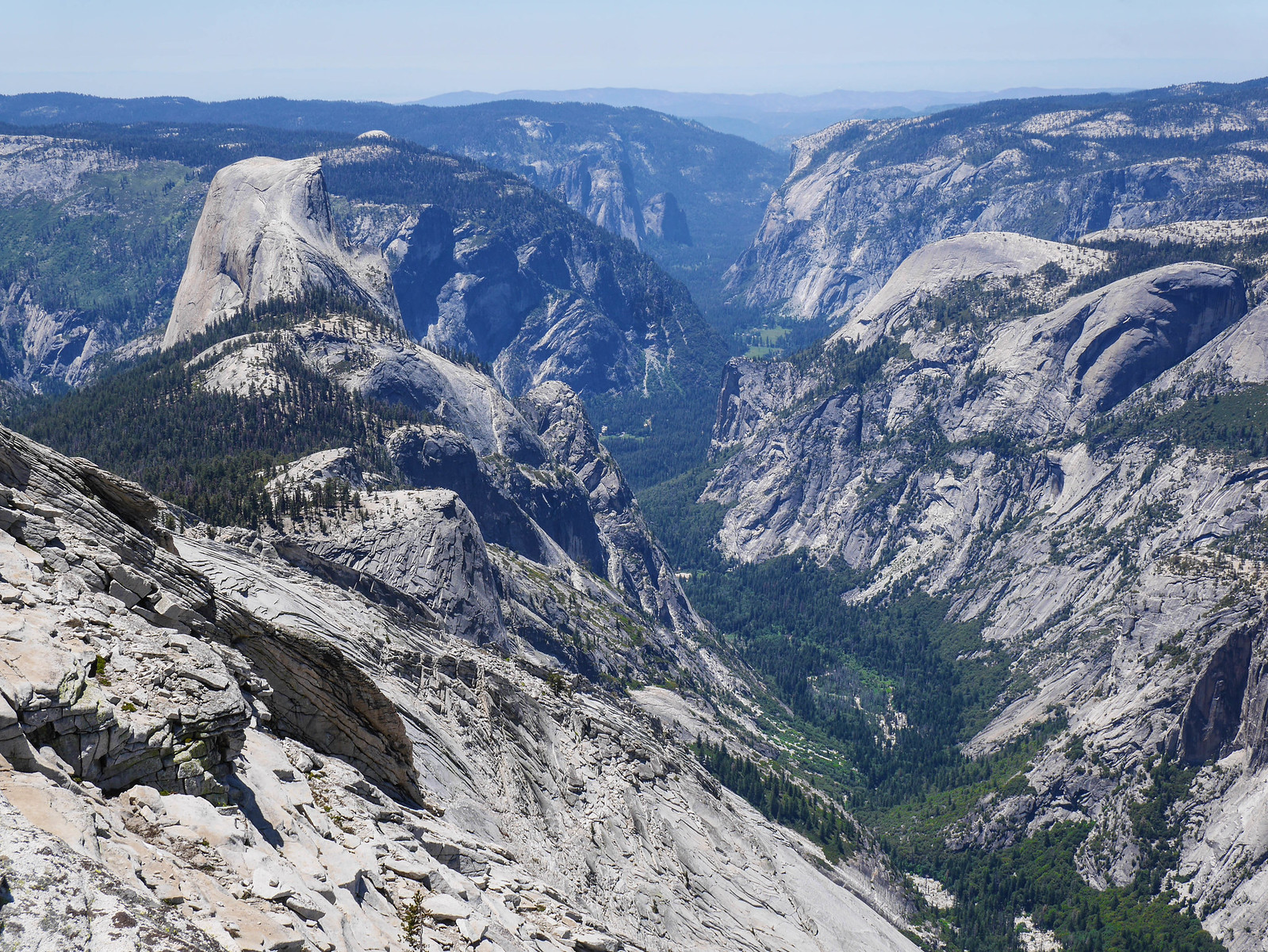 Half dome + valley from Clouds Rest