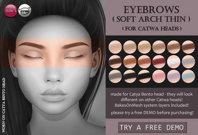 Catwa Eyebrows soft arch thin