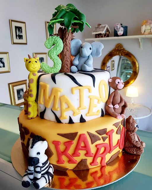 Jungle Party Cake by Slastičarnica Meli