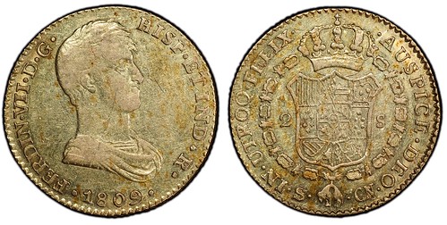 Spain 1809-S 2 Escudos