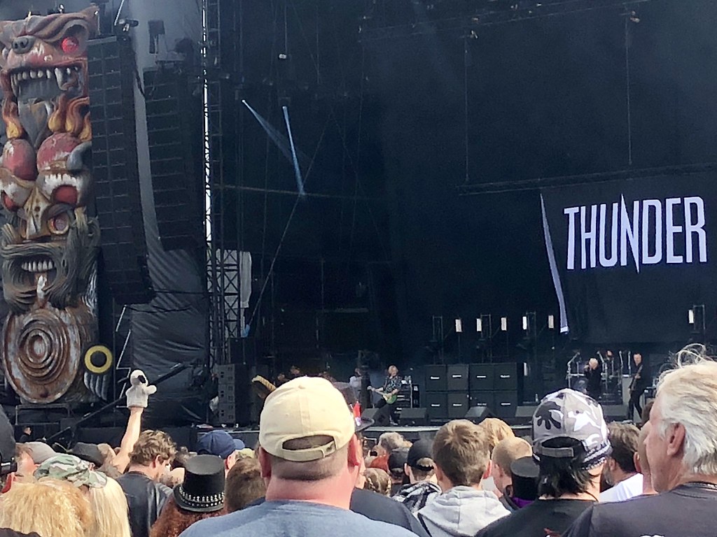 Sweep watching Thunder at Download Festival 2018