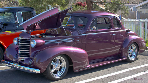 1937oldsmobile coupe hotrod purplemetallic hose bullet shaped headlights