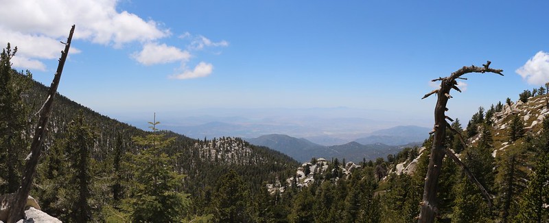 Panorama view west from the Deer Springs Trail