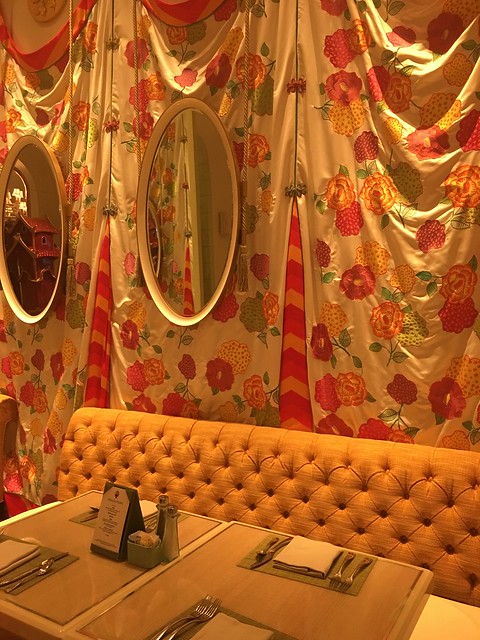 tHE bUFFET, colorful curtains