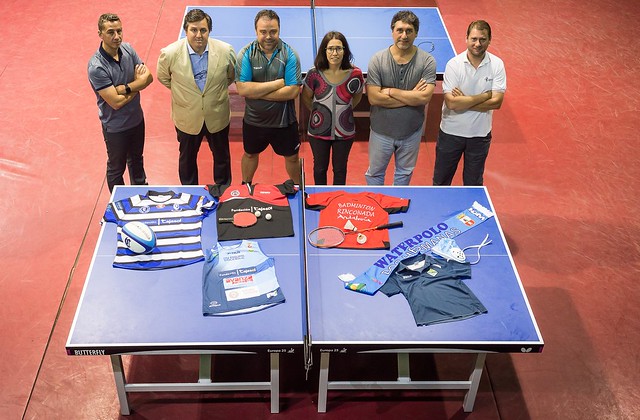 Directivos de los seis clubes deportivos que buscan el patrocinio de Diputación