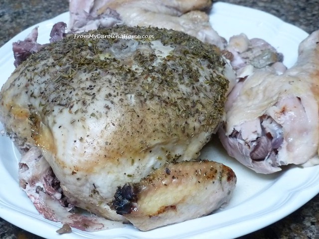 Slow Cooker Whole Chicken at From My Carolina Home