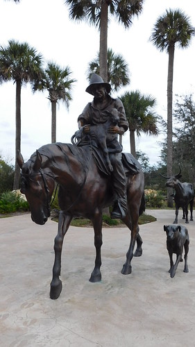 bronze statues lifesize country horse rider dog cow art cowboy calf realistic landscape steer saddle themed artistic sculpture sculptures details detailed