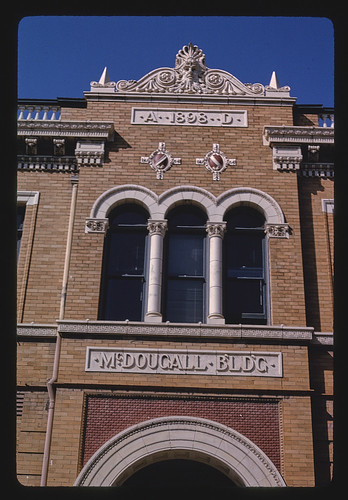 McDougal Building (1898), entrance detail, Main & Gabilan, Salinas, California (LOC)