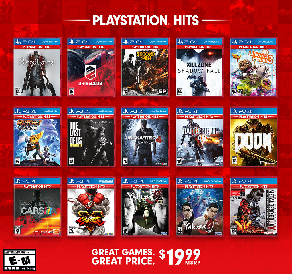 ps4 games greatest hits