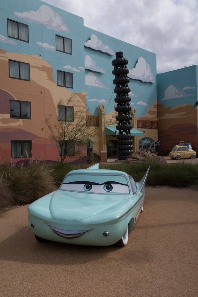 Cars storybook landscape at Art of Animation