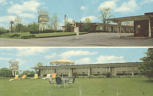 westvirginia motel vintage postcard