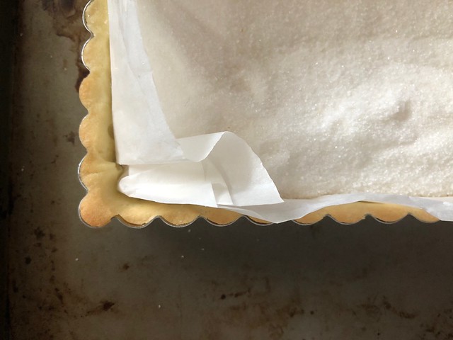 Blind baked pastry