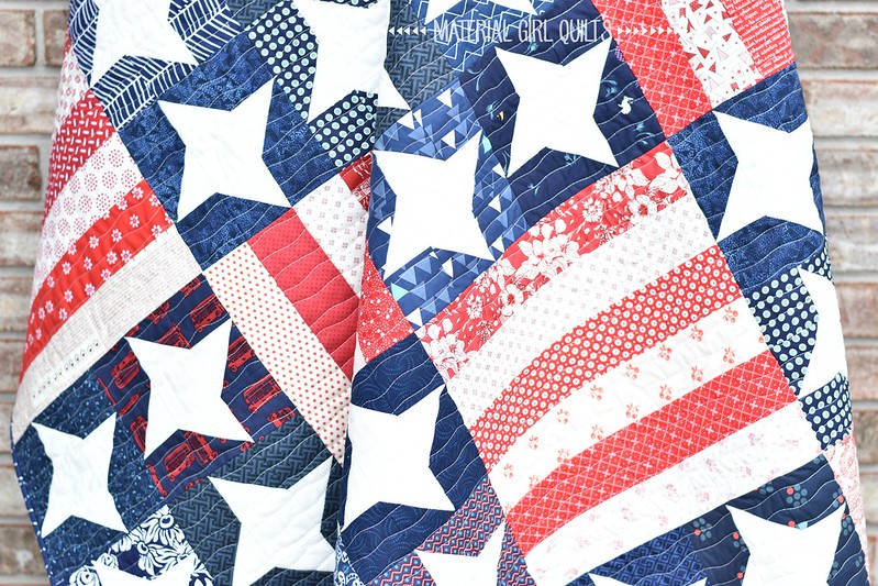 Flag Day Quilt by Amanda Castor of Material Girl Quilts