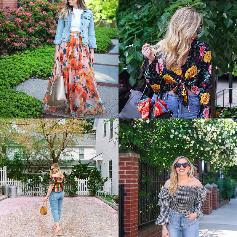 Spring Fashion Outfits Inspiration Florals May 2018 Round Up Living After Midnite Jackie Giardina