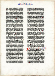 Gutenberg Bible leaf