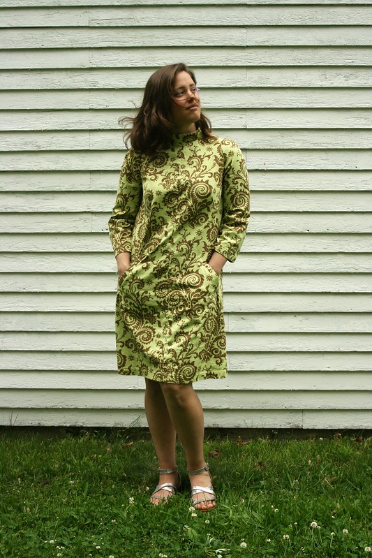 Burda Style 7114 Dress in Amy Butler Fabric