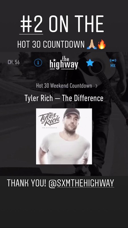 Tyler is #2 on The Highway