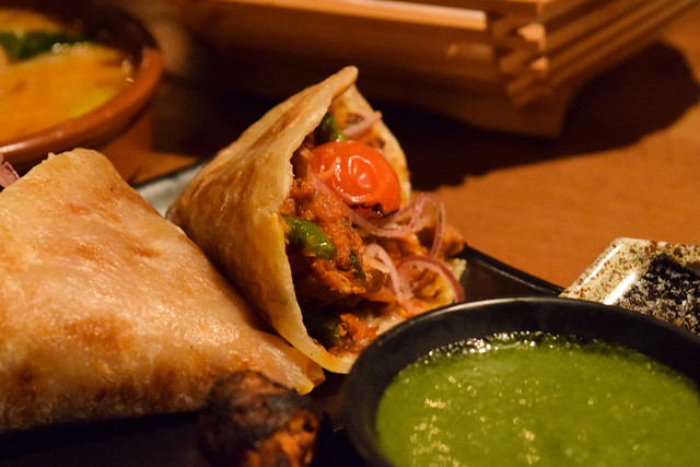 Pulled Duck in a Grilled Butter Paratha Wrap at Roti Chai, Marylebone #indian #smallplates #marylebone #london