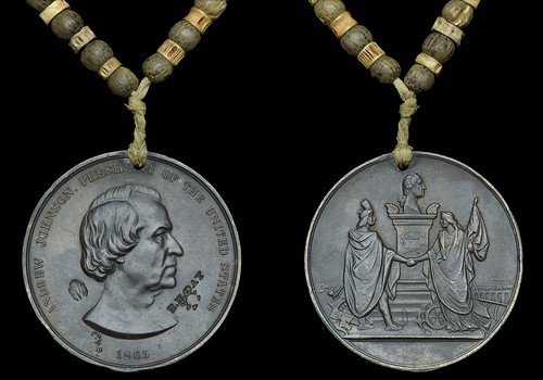 Andrew Johnson Indian Peace medal