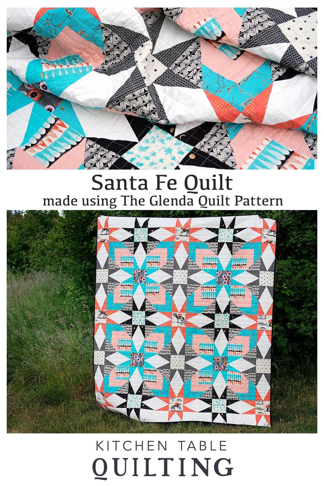 Santa Fe Quilt - Made Using the Glenda Quilt Pattern by Kitchen Table Quilting